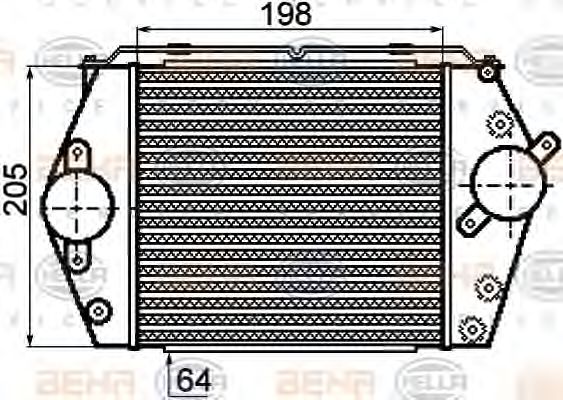 интеркулер (охладител за въздуха на турбината) 8ML 376 756-561