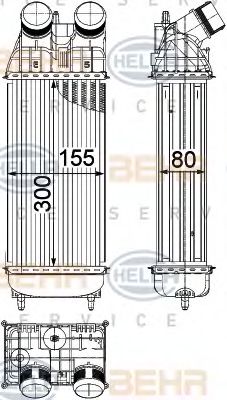 интеркулер (охладител за въздуха на турбината) 8ML 376 822-241