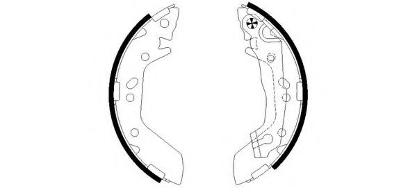 комплект спирачна челюст 8DB 355 002-541