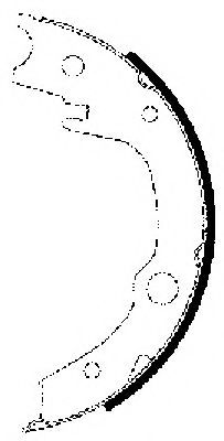 комплект спирачна челюст, ръчна спирачка 8DA 355 050-651