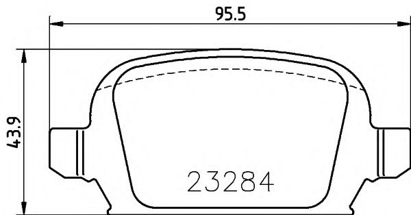 комплект спирачно феродо, дискови спирачки 8DB 355 018-641