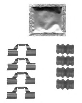 комплект принадлежности, дискови накладки 8DZ 355 205-361