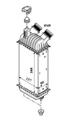 интеркулер (охладител за въздуха на турбината) 30193