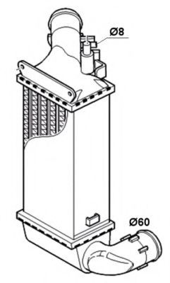интеркулер (охладител за въздуха на турбината) 30835