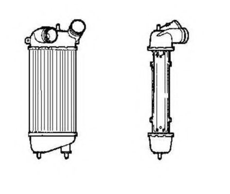 интеркулер (охладител за въздуха на турбината) 30836