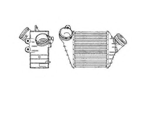 интеркулер (охладител за въздуха на турбината) 30850