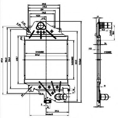 интеркулер (охладител за въздуха на турбината) 30865