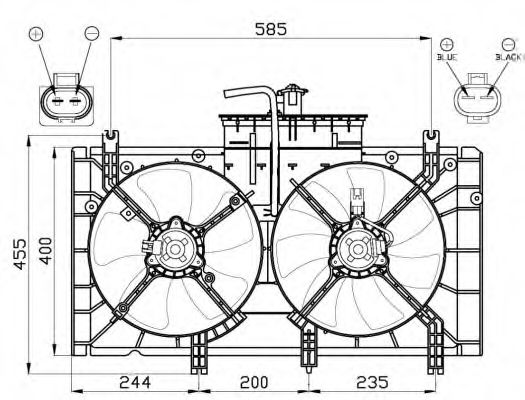 вентилатор, охлаждане на двигателя 47493