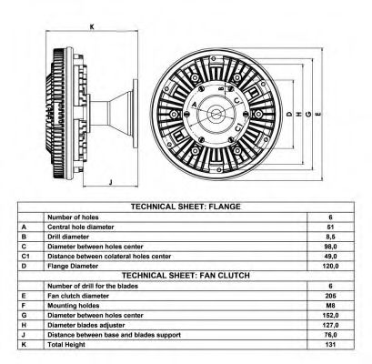 съединител, вентилатор на радиатора 49052