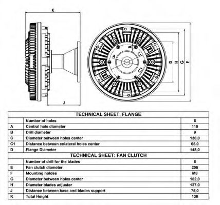 съединител, вентилатор на радиатора 49062
