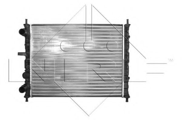 радиатор, охлаждане на двигателя 58017