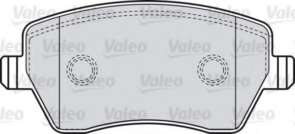 комплект спирачно феродо, дискови спирачки 598641