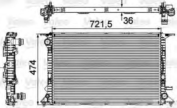 радиатор, охлаждане на двигателя 735474