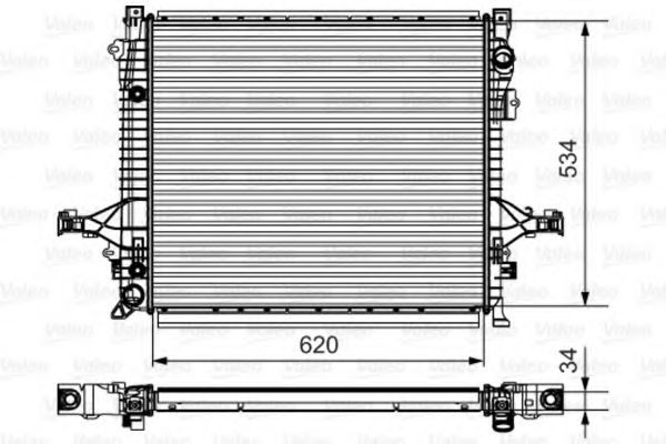 радиатор, охлаждане на двигателя 735541