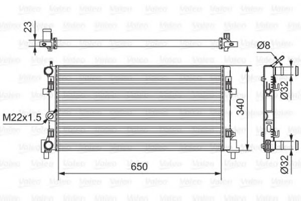 радиатор, охлаждане на двигателя 701522