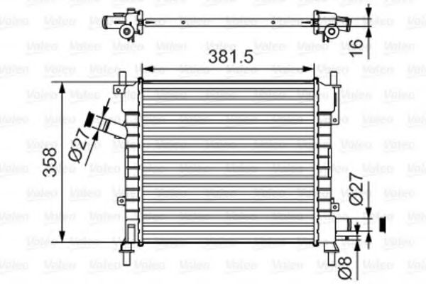 радиатор, охлаждане на двигателя 735478