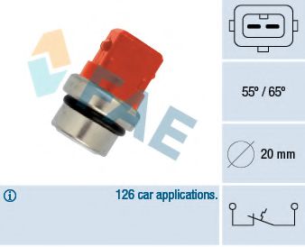 термошалтер, предупредителна лампа за охладителната течност 35320