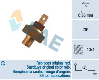 термошалтер, предупредителна лампа за охладителната течност 35660