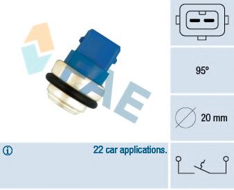 термошалтер, предупредителна лампа за охладителната течност 35635