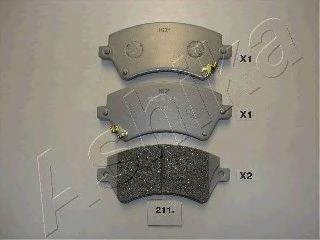комплект спирачно феродо, дискови спирачки 50-02-211