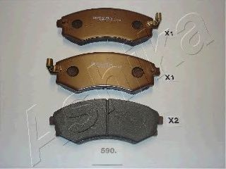 комплект спирачно феродо, дискови спирачки 50-05-590