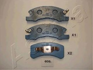 комплект спирачно феродо, дискови спирачки 50-06-609