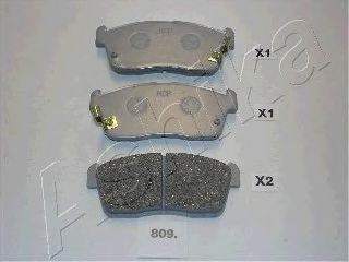 комплект спирачно феродо, дискови спирачки 50-08-809