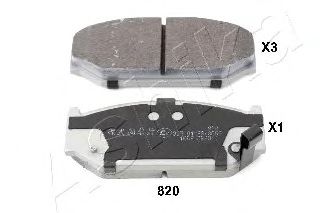 комплект спирачно феродо, дискови спирачки 50-08-820