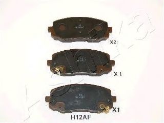 комплект спирачно феродо, дискови спирачки 50-0H-H12