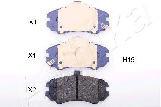 комплект спирачно феродо, дискови спирачки 50-0H-H15