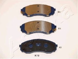 комплект спирачно феродо, дискови спирачки 50-0K-019