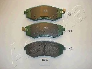 комплект спирачно феродо, дискови спирачки 50-0S-S02