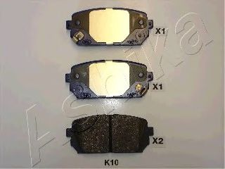 комплект спирачно феродо, дискови спирачки 51-0K-K10
