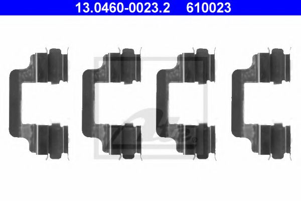 комплект принадлежности, дискови накладки 13.0460-0023.2