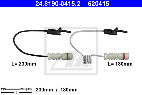 предупредителен контактен сензор, износване на накладките 24.8190-0415.2