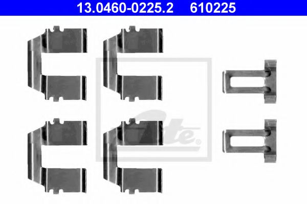 комплект принадлежности, дискови накладки 13.0460-0225.2
