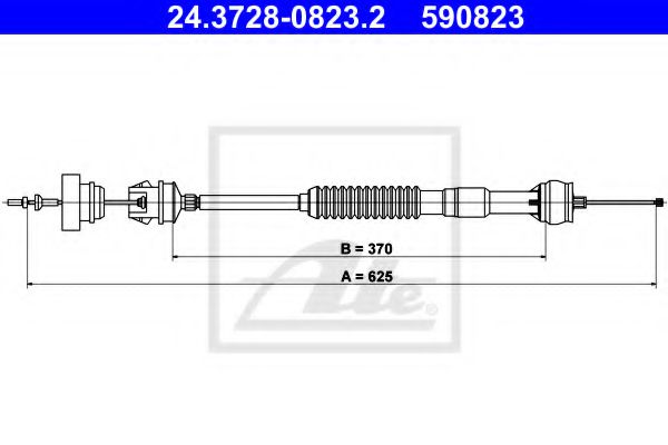 въжен механизъм, задействане на съединителя 24.3728-0823.2