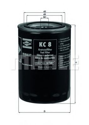 горивен филтър KC 8
