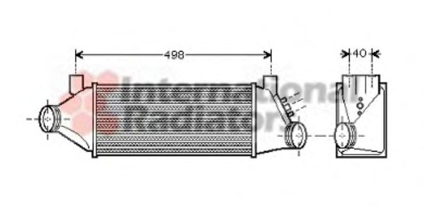 интеркулер (охладител за въздуха на турбината) 18004385
