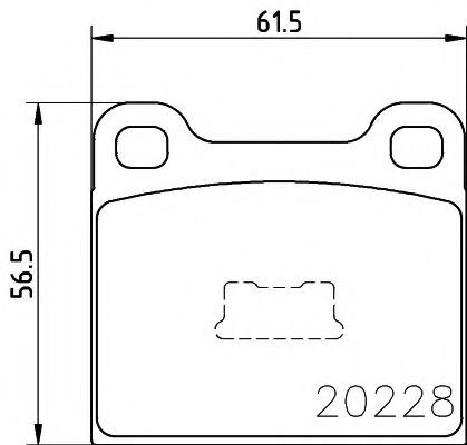 комплект спирачно феродо, дискови спирачки 2022803