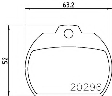 комплект спирачно феродо, дискови спирачки 2029602