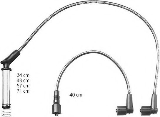 комплект запалителеи кабели CLS018