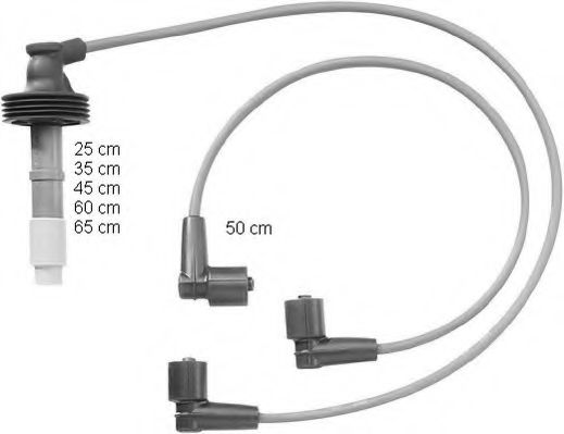 комплект запалителеи кабели CLS050