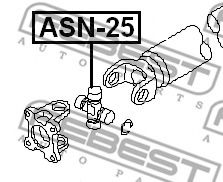 шарнирно съединение, карданен вал ASN-25