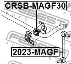 тампони, стаб. щанга CRSB-MAGF30