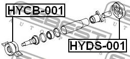 балансьор, кардан (полуоска) HYDS-001