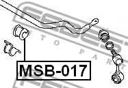 тампони, стаб. щанга MSB-017