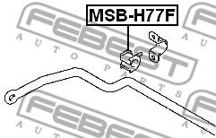 тампони, стаб. щанга MSB-H77F