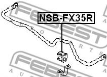 тампони, стаб. щанга NSB-FX35R
