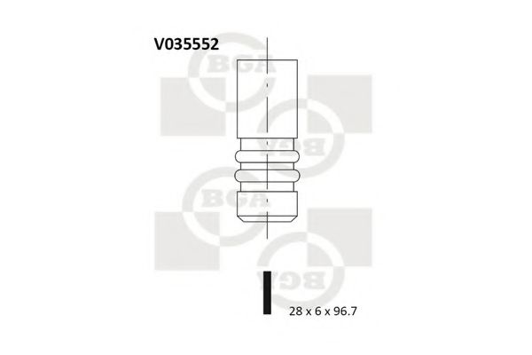 изпускателен клапан V035552